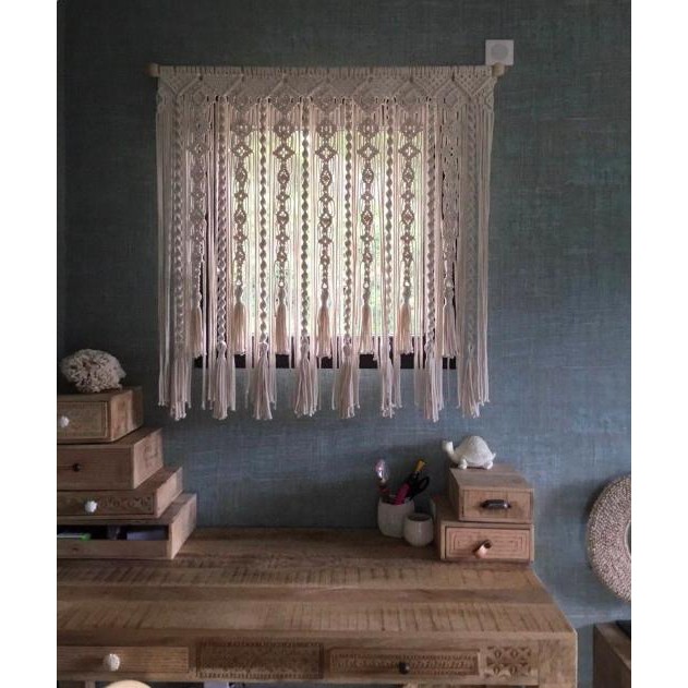 [HCM]Rèm cửa trang trí cửa sổ Macrame decor phong cách macrame