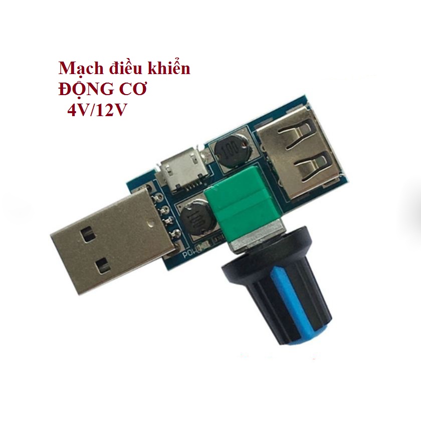 Bộ điều tốc động cơ - động cơ 4V/12V USB