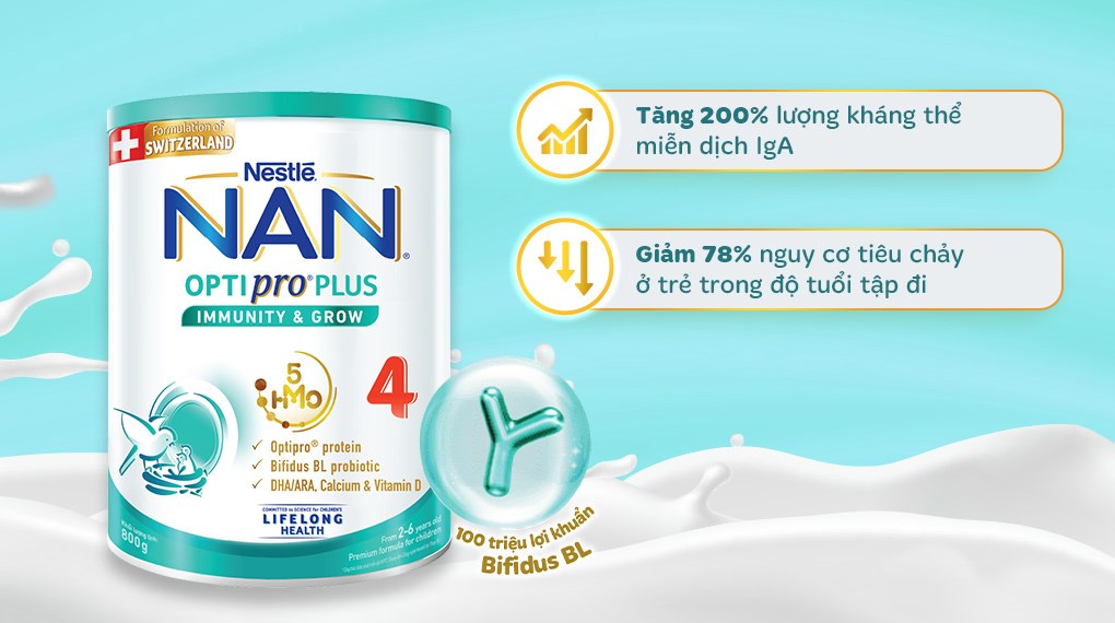 Sữa Bột Nestle NAN Optipro 4 800g HSD 2026