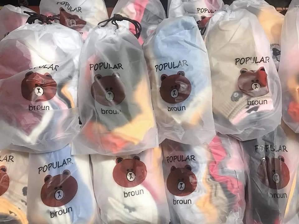 Sỉ  10 đôi tất gấu ngắn cổ siêu hót