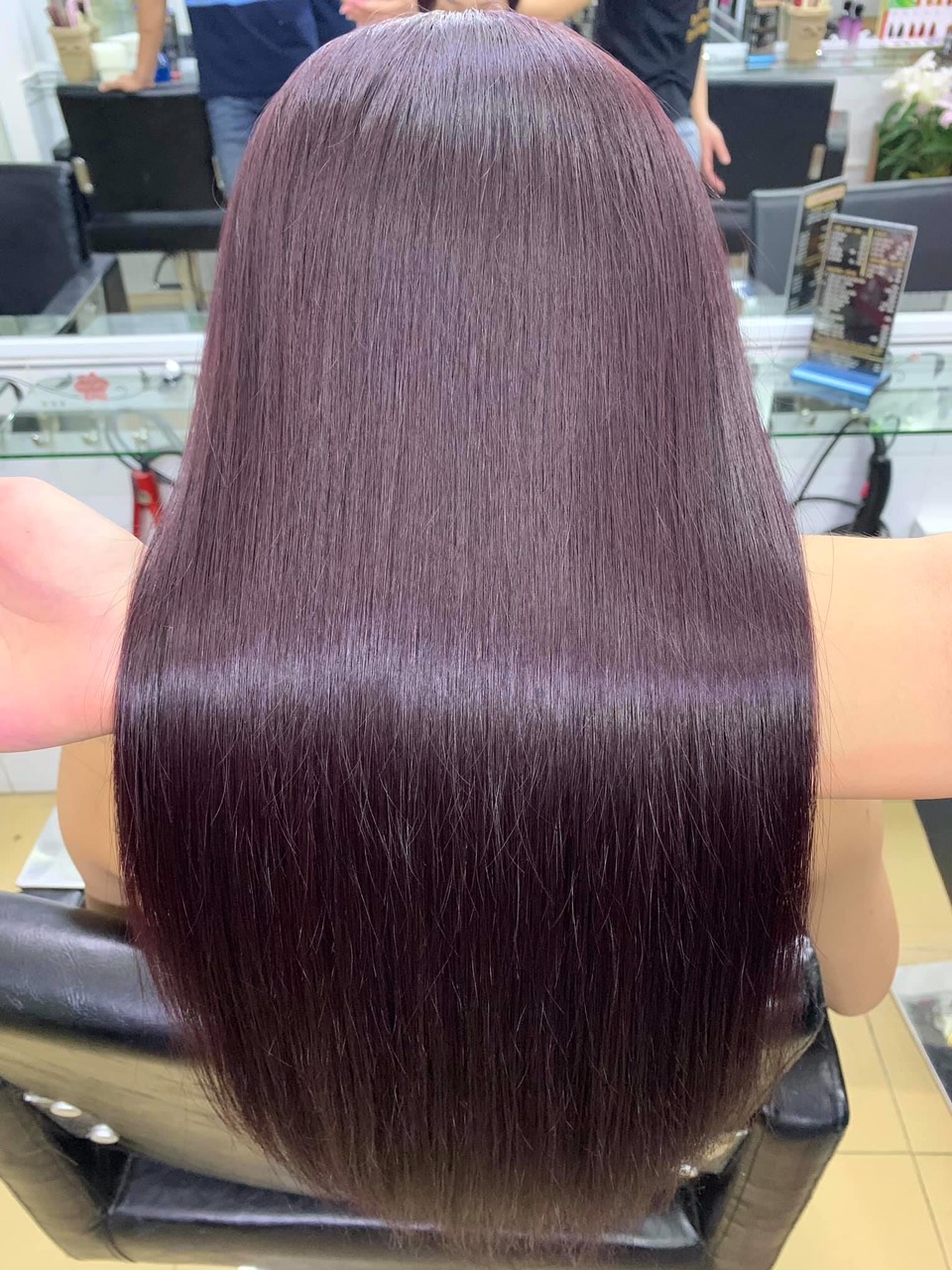 [HCM]COMBO Màu ĐỎ TÍM RƯỢU VANG cao cấp 6.66 PREECIA 100ml và oxy trợ nhuộm 120ml