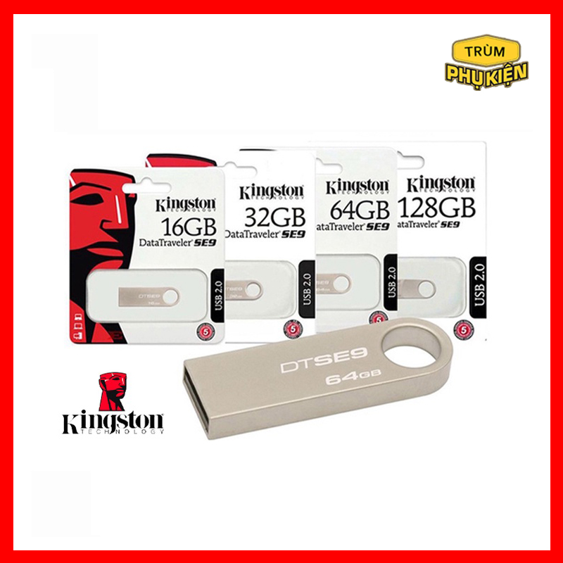 Usb kingston se9 chính hãng 16g 32g usb chống nước 2.0 / 3.0 , bảo hành 12 tháng
