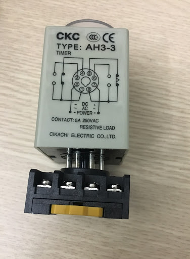 Relay Thời Gian CKC AH3-3 AC220V kèm đế