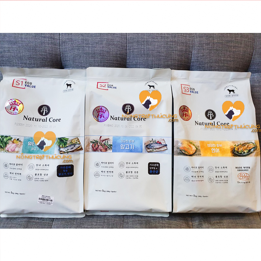 Thức Ăn Hạt Hữu Cơ Natural Core S2 Cho Chó - Vị Thịt Cừu - [Nông Trại Thú Cưng]