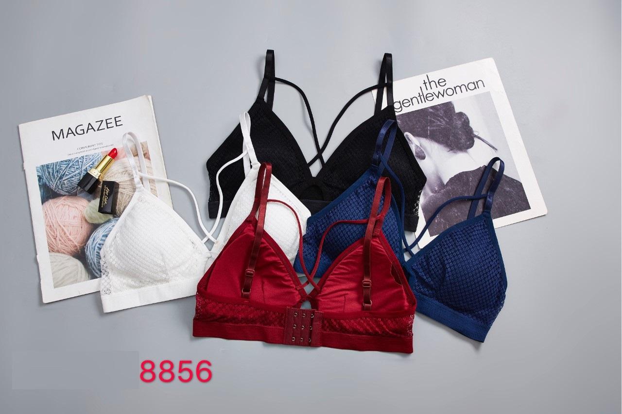 Áo Lót Nữ Bra Ren Hoa Cài Sau 3 Móc 8856 | Êm Ái & Quyến Rũ