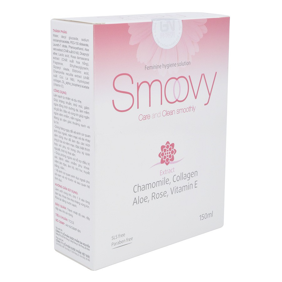 DUNG DỊCH VỆ SINH SMOOVY 150ml