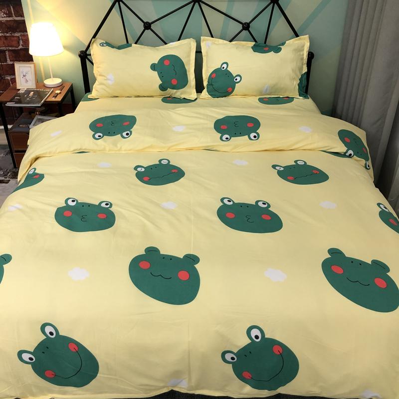 Bộ Chăn Ga Gối ( 01 Drap + 1 vỏ mền + 2 áo gối ) Ếch PLN