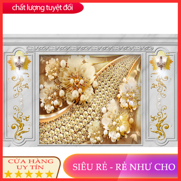 Tranh dán tường 3d phòng ngủ