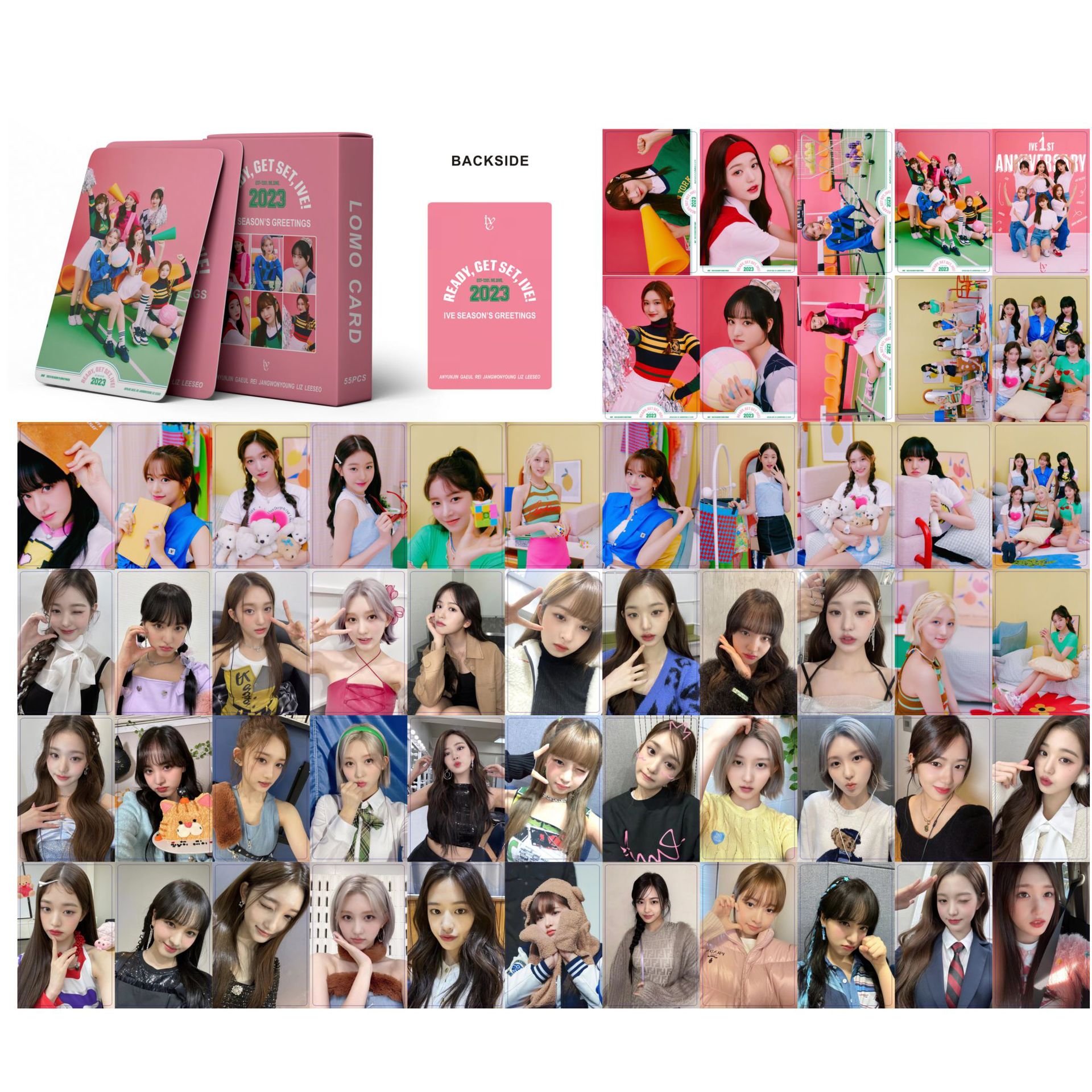 Set 55 lomo card ive-season’s greetings 2023