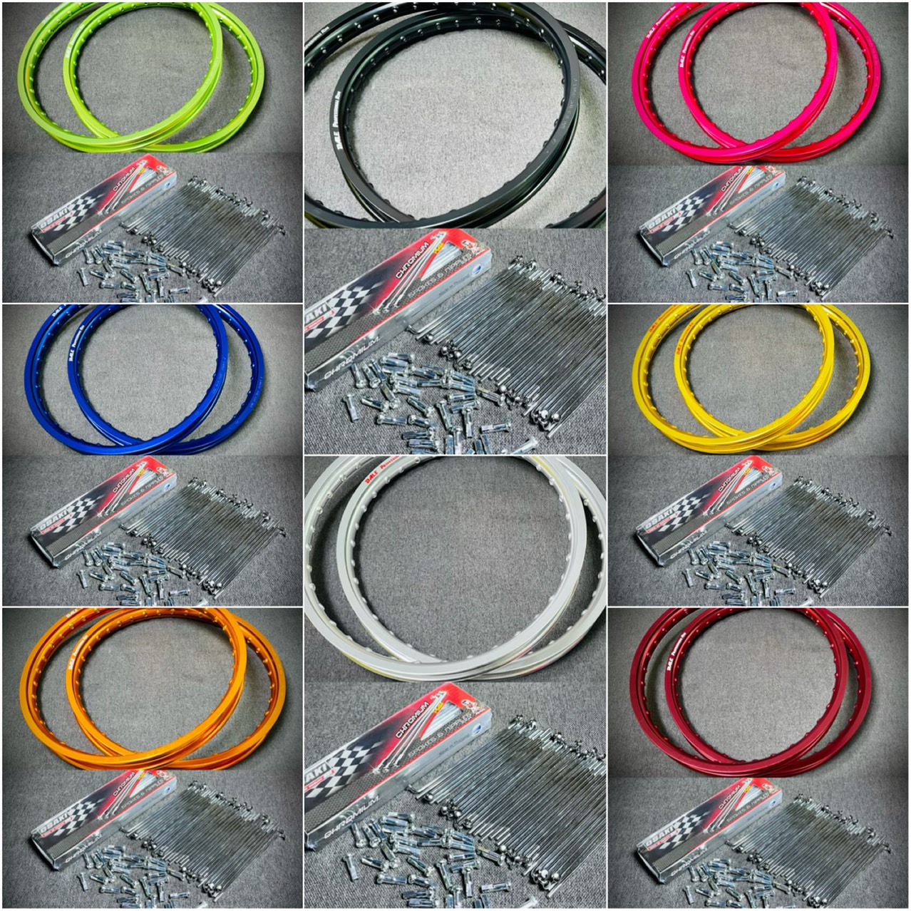 Niềng Nhôm Căm Mạ Crom