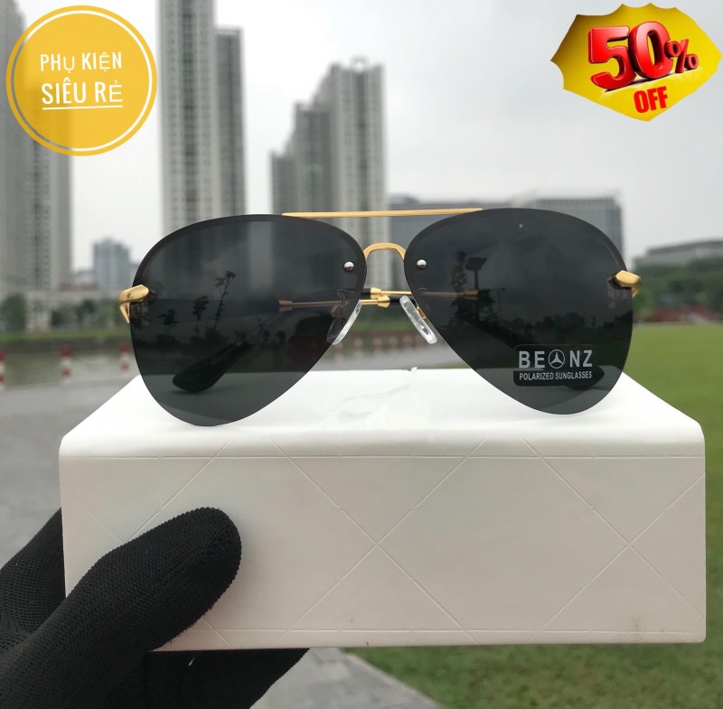 Giá bán [Video Thật-Sale] Kính Mát Nam Thời Trang Cao Cấp Mer B743 Phân Cực Polaroid-Phong Cách Đẳng Cấp Full Box