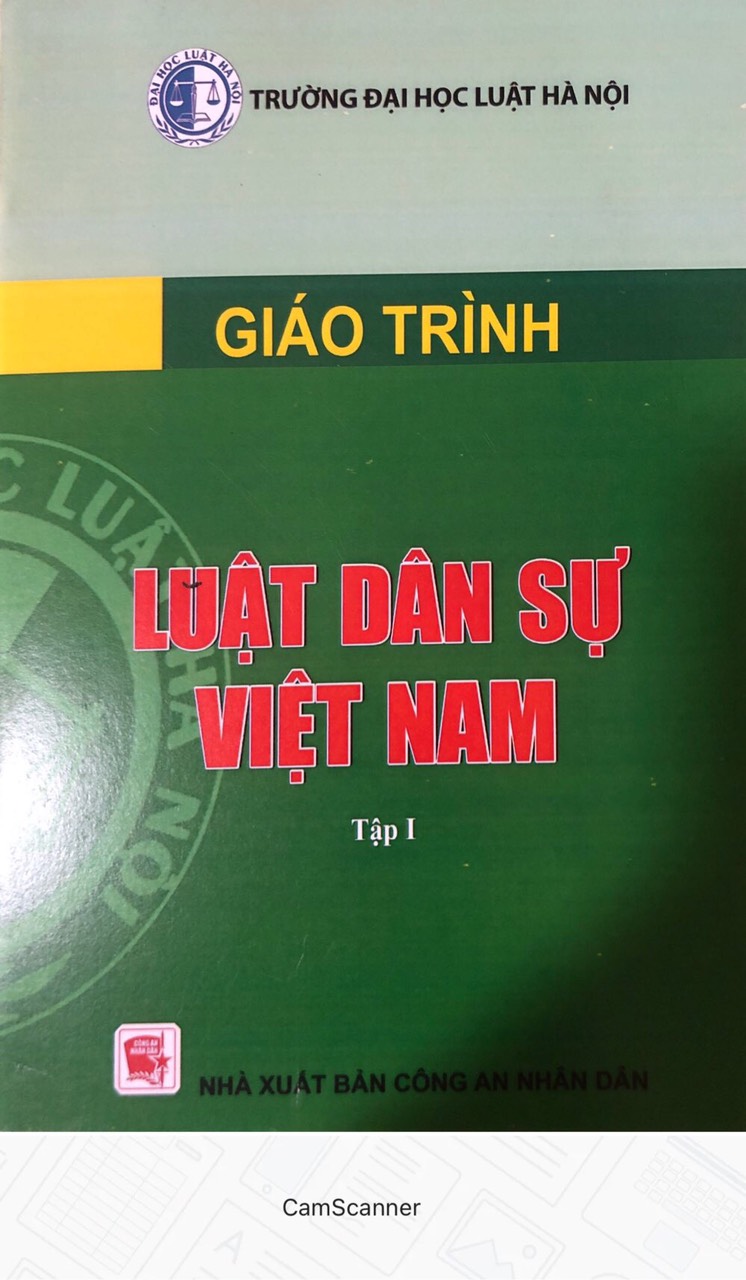 LUẬT DÂN SỰ VIỆT NAM - tập 1 (2021)