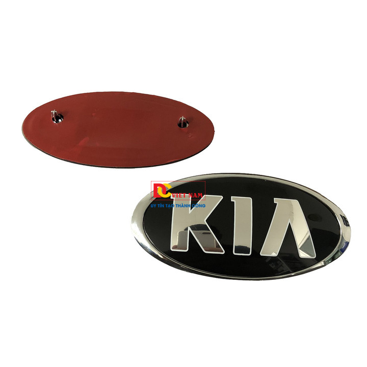1 chiếc logo biểu tượng trước và sau xe ô tô, xe hơi KIA kích thước 115*58mm