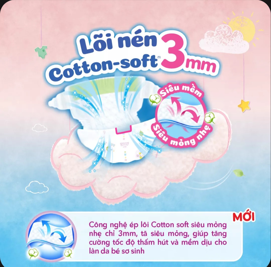 Tã dán Bobby size M 46 miếng hoặc M 76 miếng (6 - 11 kg), L 68 miếng (9-14kg)