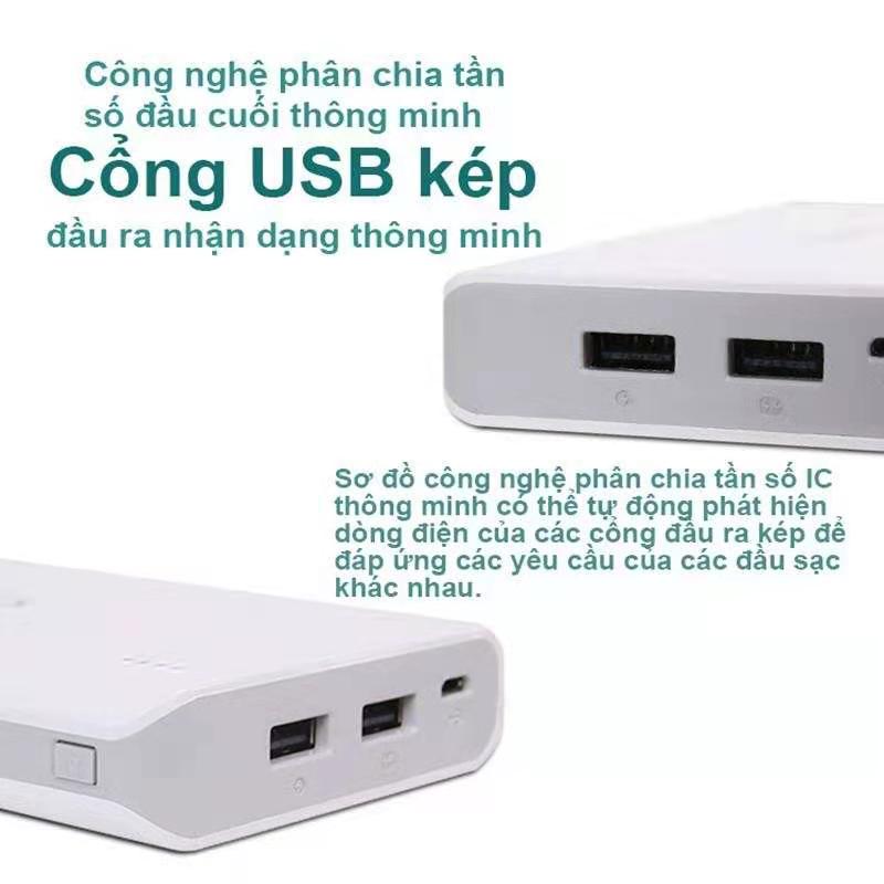 Pin sạc dự phòng 20.000mAh Romoss Sense 6plus LCD Trắng (lõi Polymer thức 20000mah)