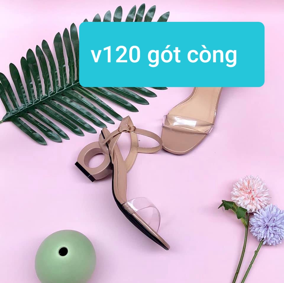 [HCM]giày cao gót gót còng 7 phân big size