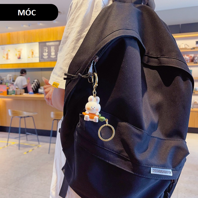 Móc khóa cặp Thỏ - Cà rốt có thể tháo rời