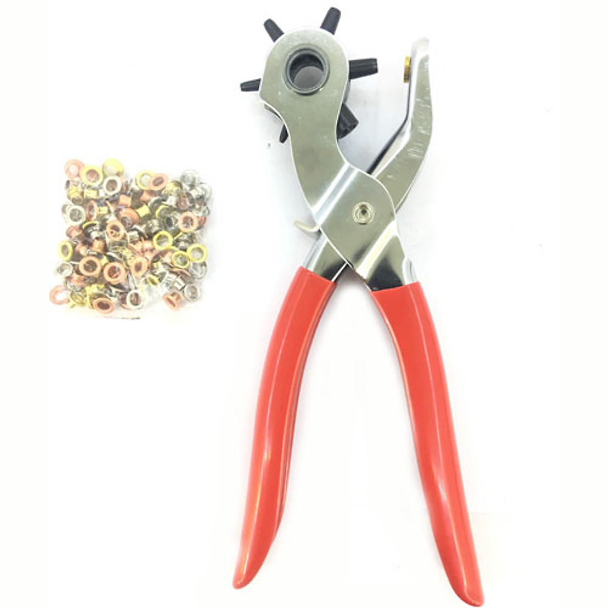 Kìm bấm lỗ thắt lưng, dây đeo đồng hồ cao cấp kèm phụ kiện bấm lỗ