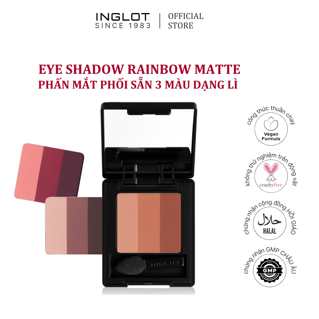 Phấn Mắt Dạng Lì Eye Shadow Rainbow Matte NF Inglot (3.4g)