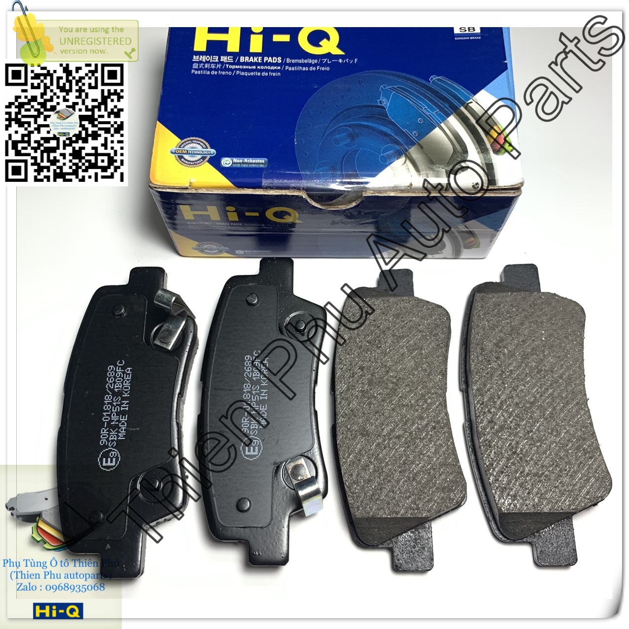 [Brake pads genuine HI-Q for Tucson rear + accent sportage-dad front brakes. OEM brake pad: 58302-d3a00