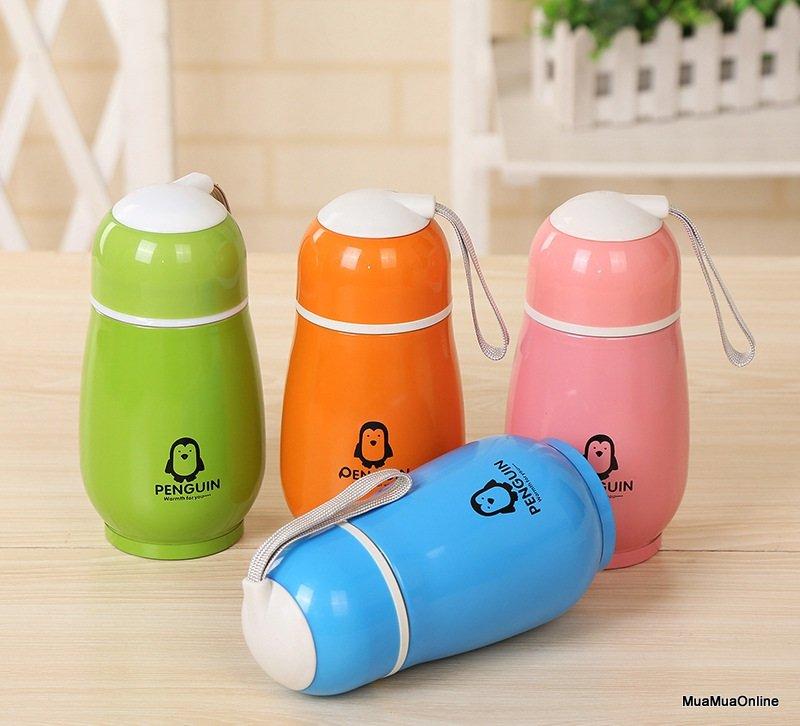 Bình giữ nhiệt hình chim cánh cụt penguin dung tích 150ml