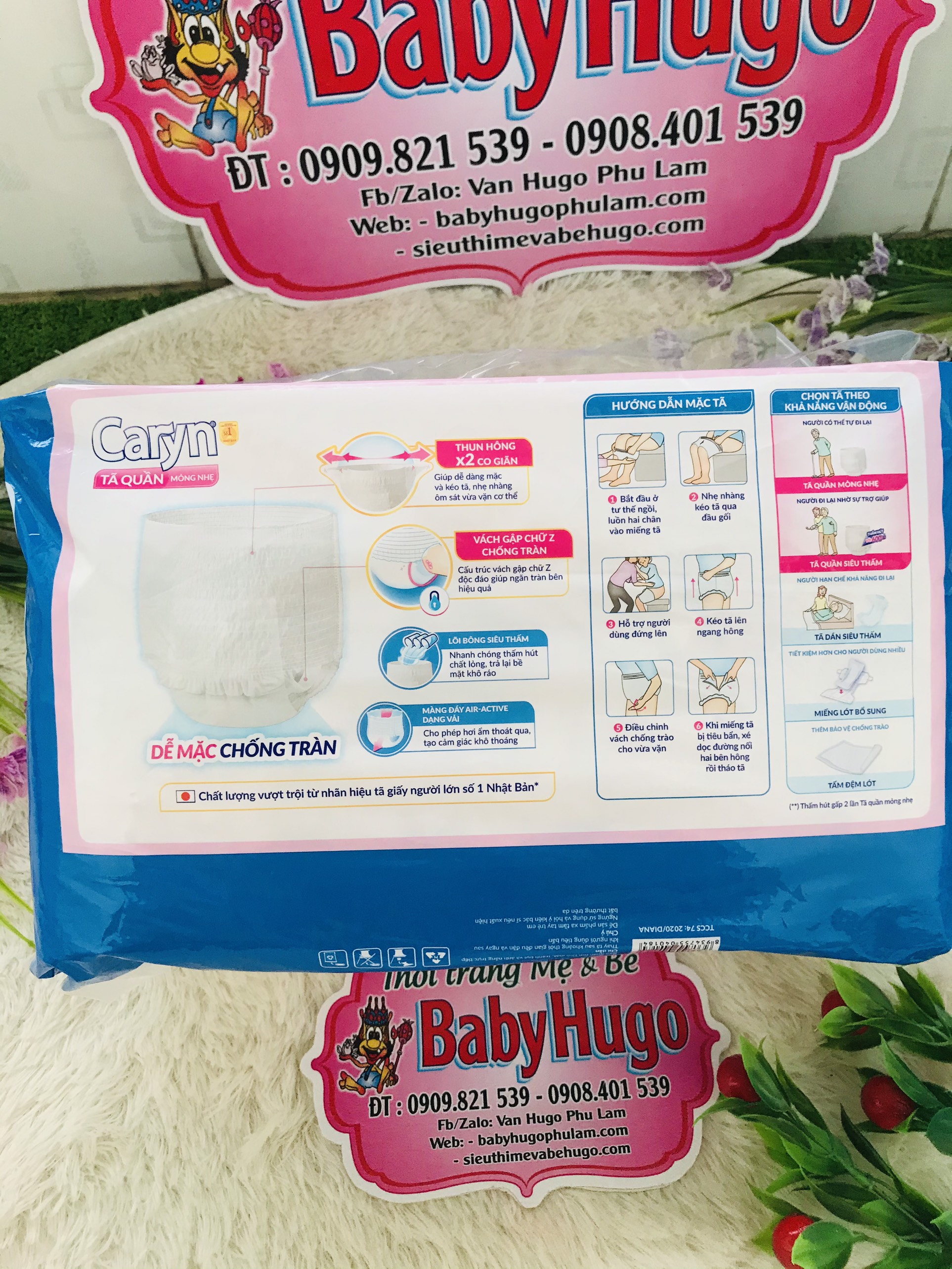 Tã Quần Người Lớn Caryn M16 / L14