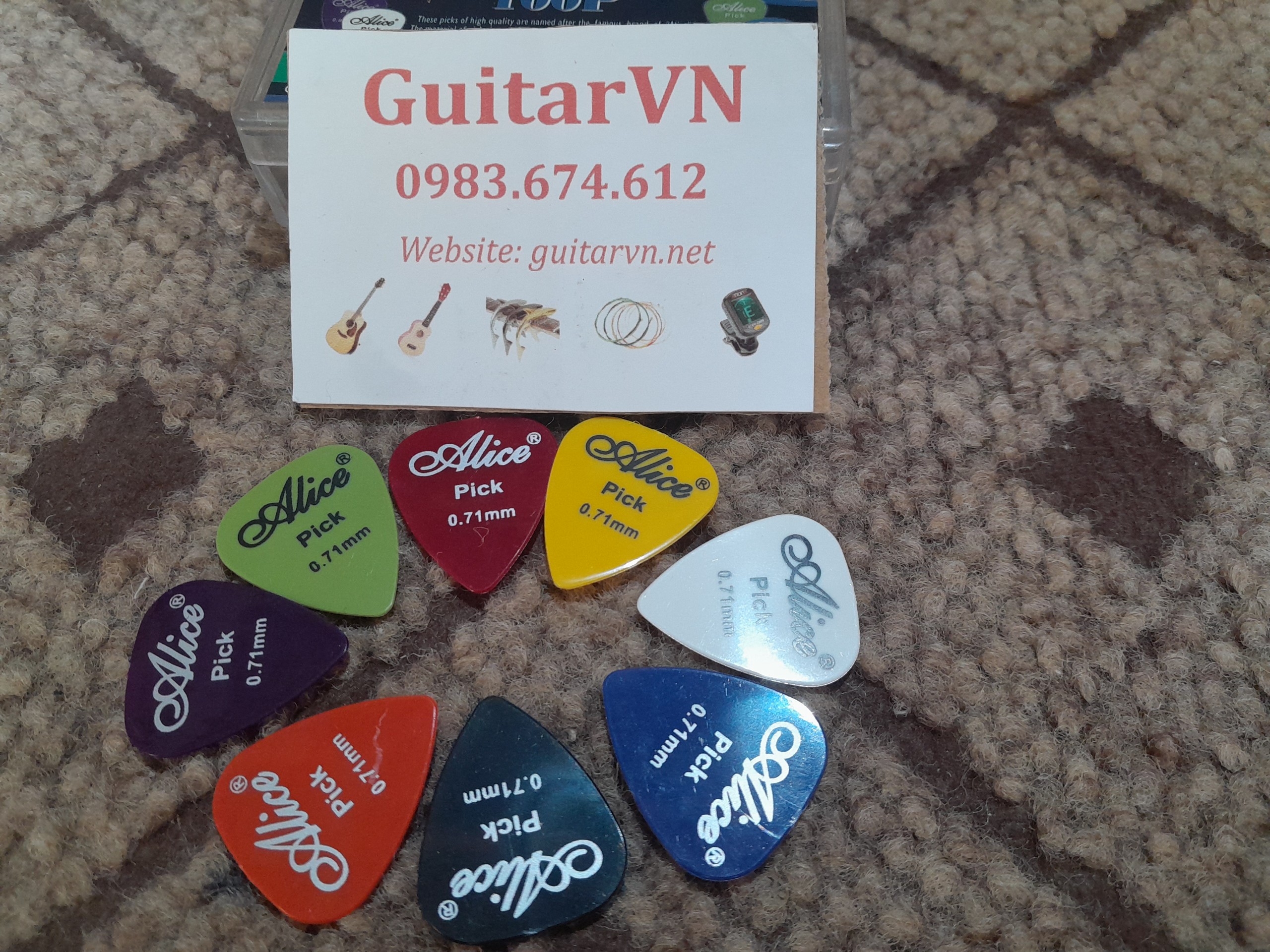 Combo 3 pick gảy đàn guitar
