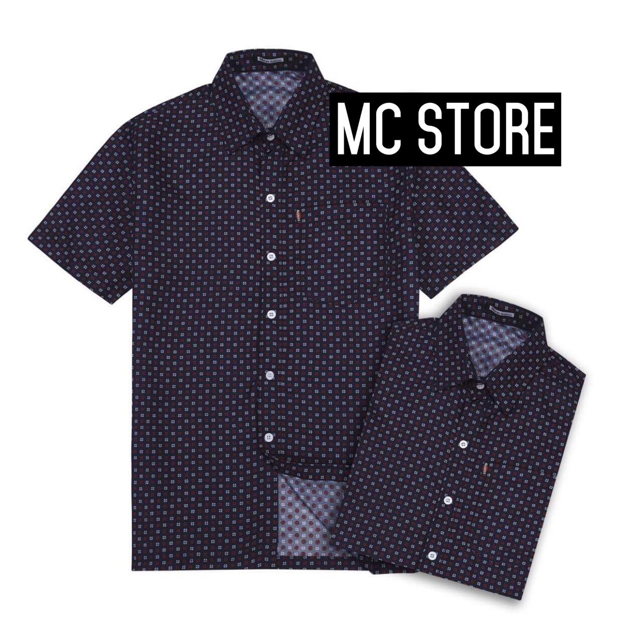 Áo Sơ Mi Kate Hoa tiêt ngẫu nhiên vải dày giá sale MC Store Premium
