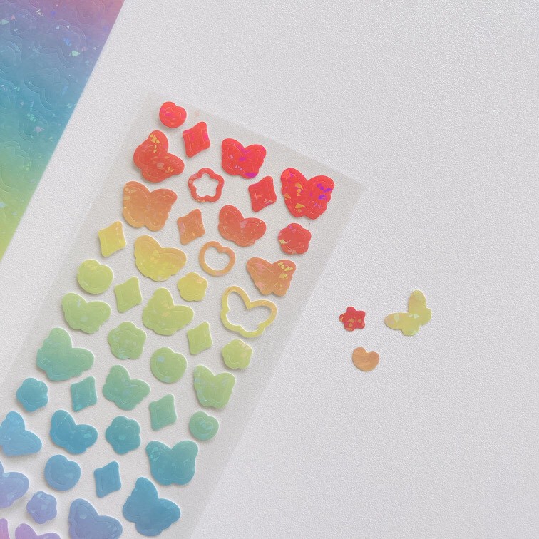 Stickers confetti có nhũ trang trí toploader/ confetti