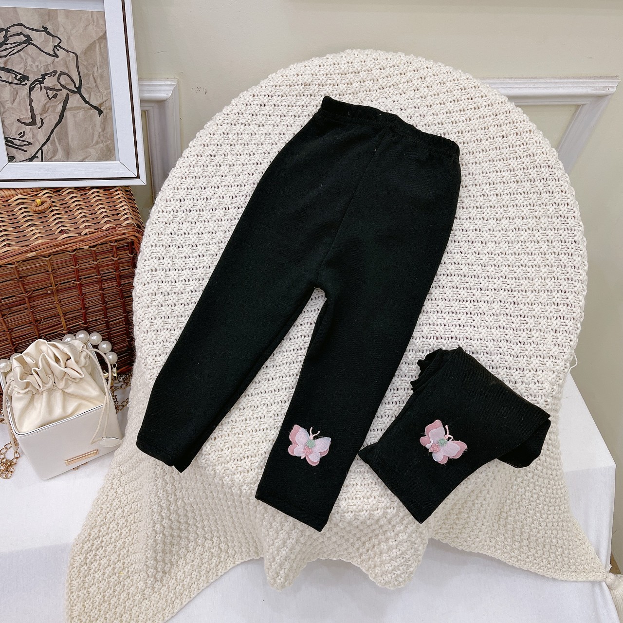 Combo 3 quần legging bé gái siêu đẹp