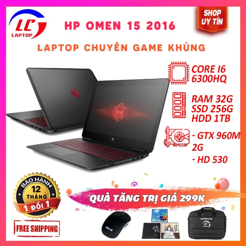 Bảng giá Laptop game hp omen 15 2016, core i5-6300hq, card rời nvidia gtx 960m- 2g, màn 15.6in fullhd ips Phong Vũ