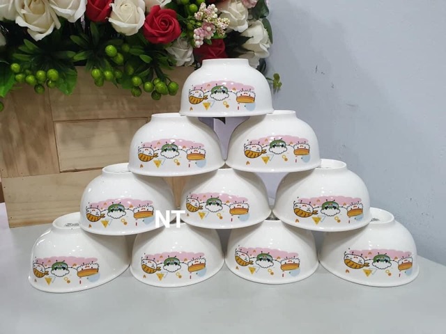 Combo 10 chén sứ dễ thương - Quà tặng từ Unilever