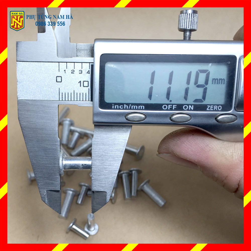 50gr Đinh nhôm tán đường kính thân phi 4 và phi 5
