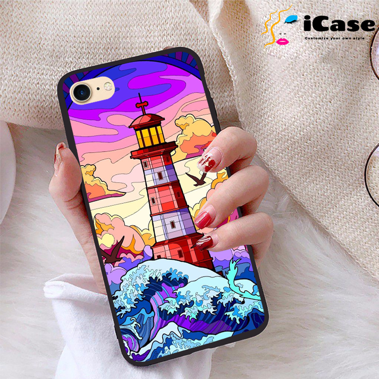 Ốp lưng iPhone 7 viền dẻo TPU BST Purple