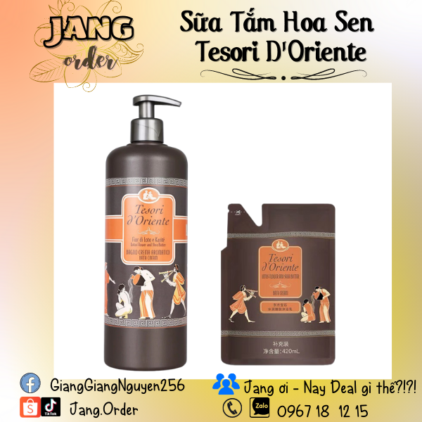 Sữa Tắm Hoa Sen  Tesori D'Oriente 750ml