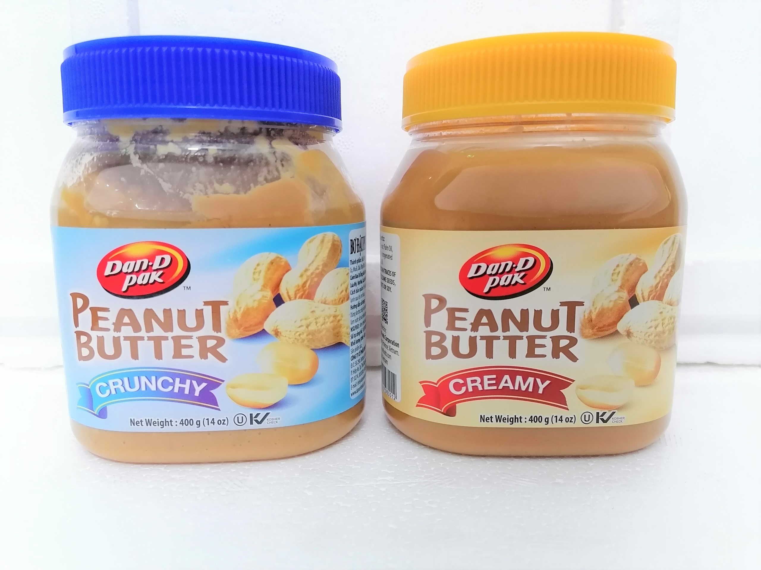 [400g – NẮP XANH] BƠ ĐẬU PHỘNG HẠT [VN] DAN-D PAK Peanut Butter Crunchy (alc-hk)