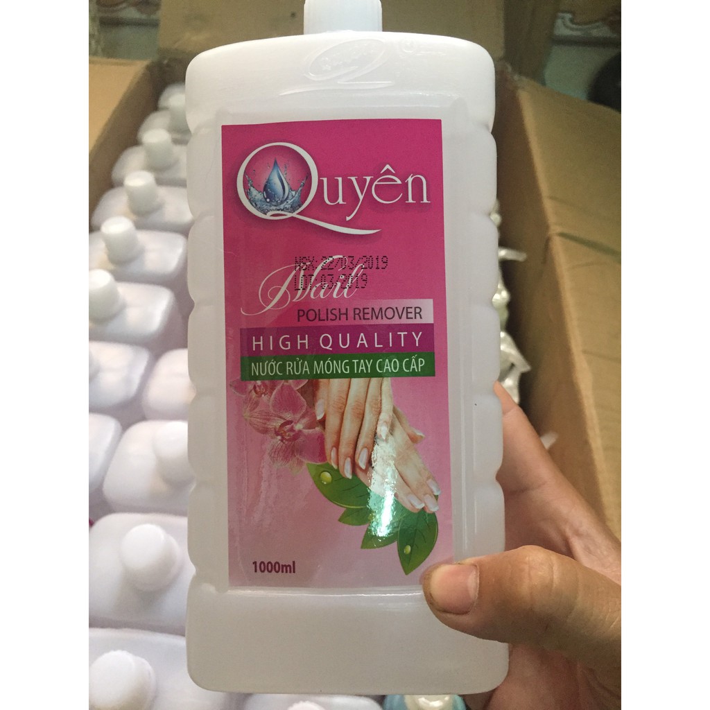 Aceton ủ phá gel quyên, nước rửa móng moon nail