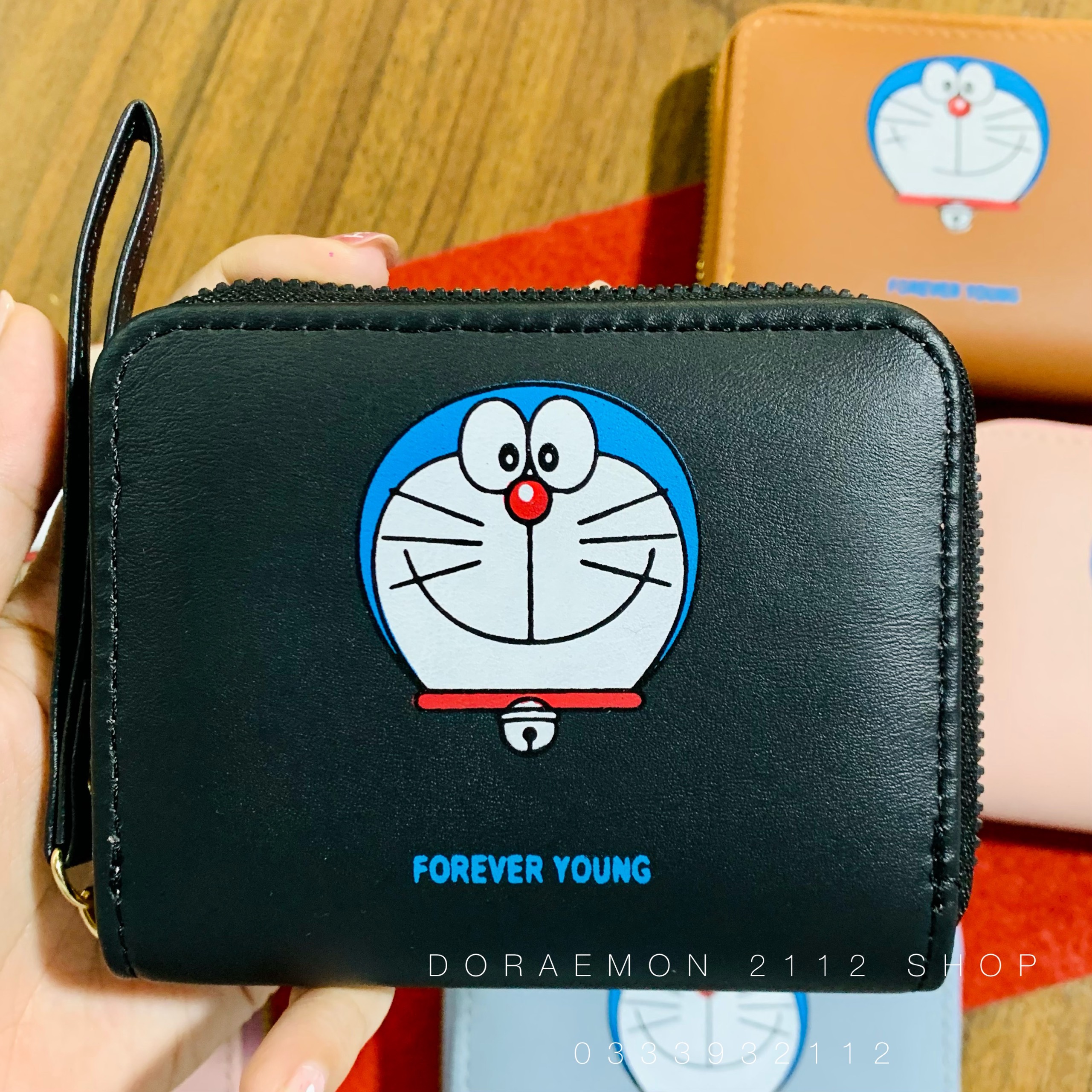 Ví mini Doraemon, ví ngắn bóp ngắn Doremon dễ thương