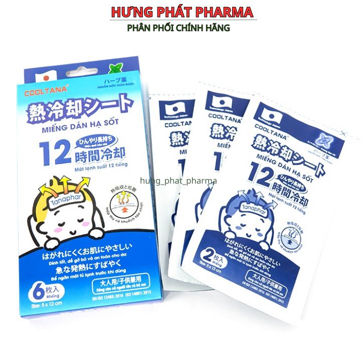 Miếng dán hạ sốt Tanaphar Cooltana