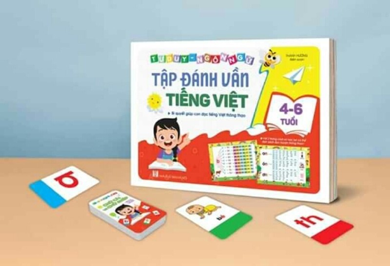 Mua Combo Tập Đánh Vần Tiếng Việt Phiên Bản Mới 2 Trong 1 + Thẻ Đánh Vần - Chữ Cái - Số- Chữ Ghép