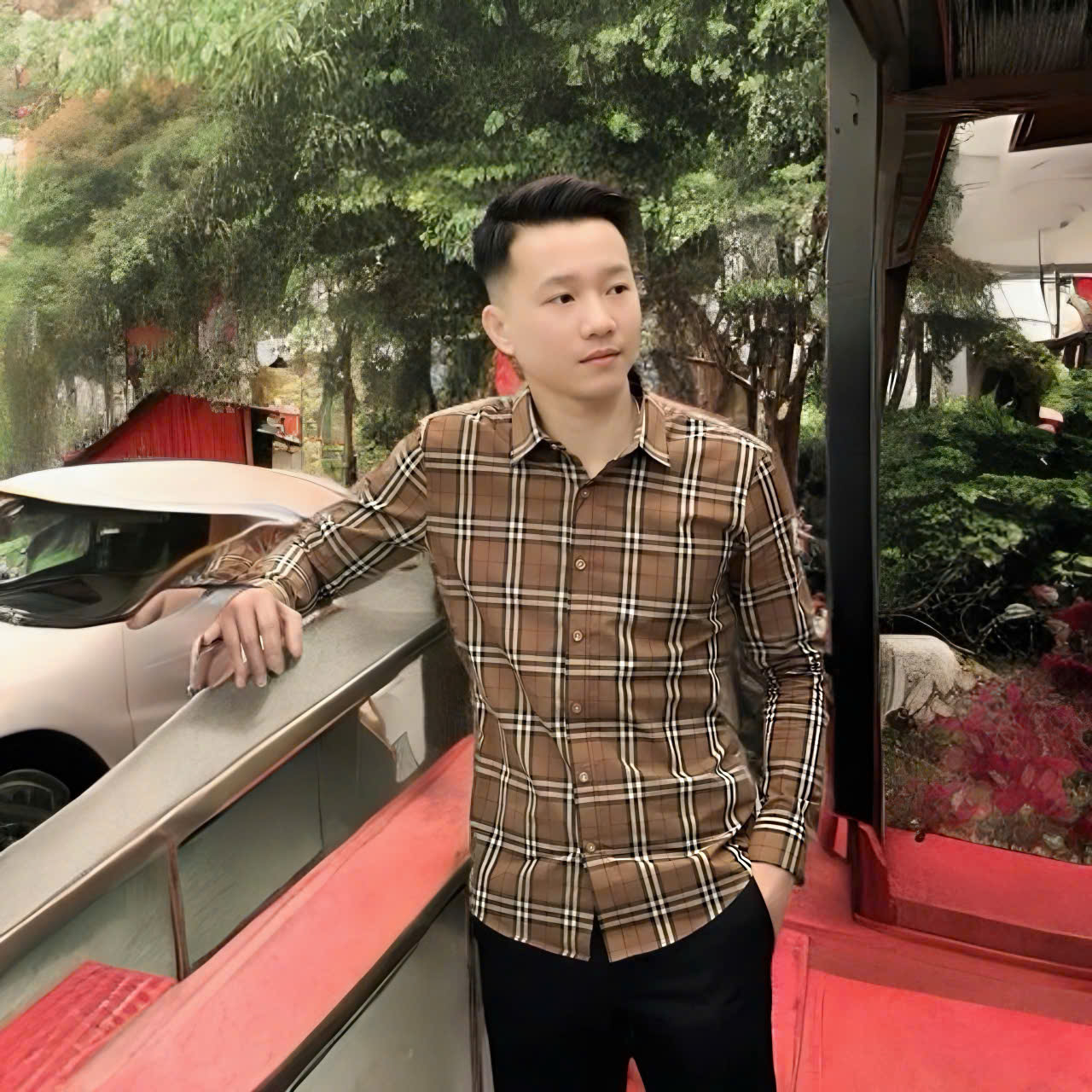 Áo sơ mi nam dài tay sọc caro bbry boy phố chất lụa mềm mịn thoáng mát không nhăn mẫu mới nhất cao cấp_ shop NGOC BICH