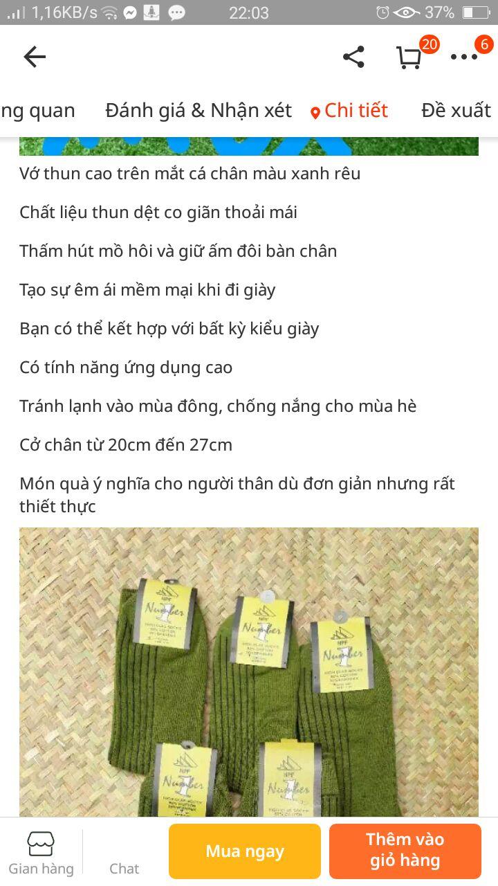 Vớ tất chân xanh rêu (5 đôi)