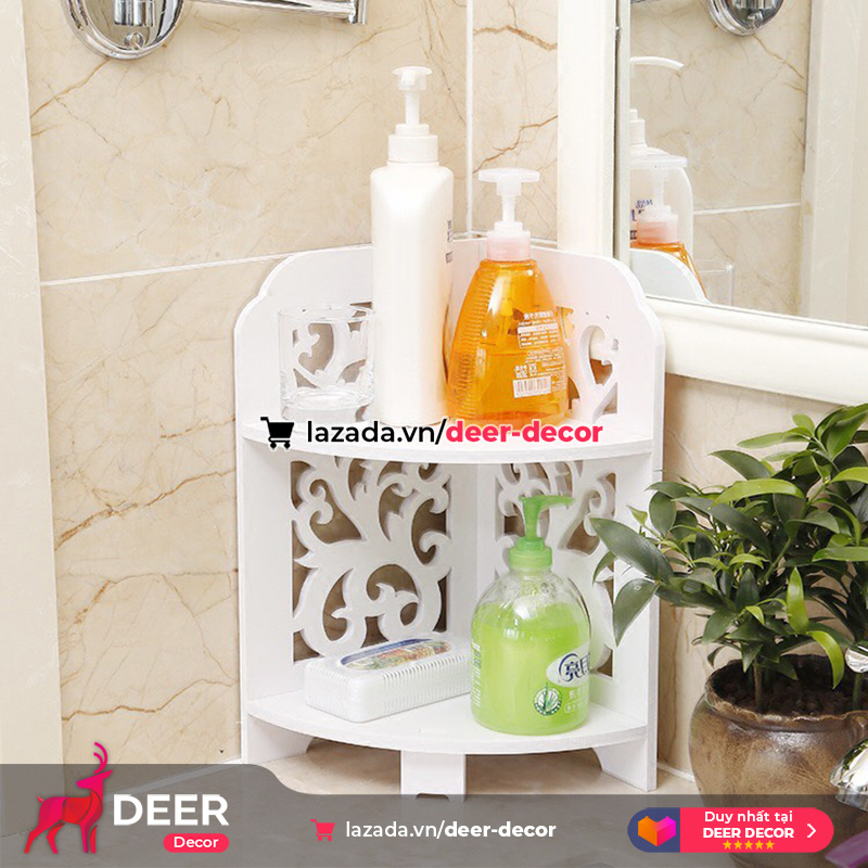 Kệ Góc Để Mỹ Phẩm, Để Phòng Tắm 38X22cm - DEER DECOR