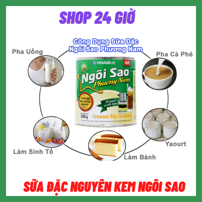 Sữa Đặc Ngôi Sao Xanh Lon 380 Gram
