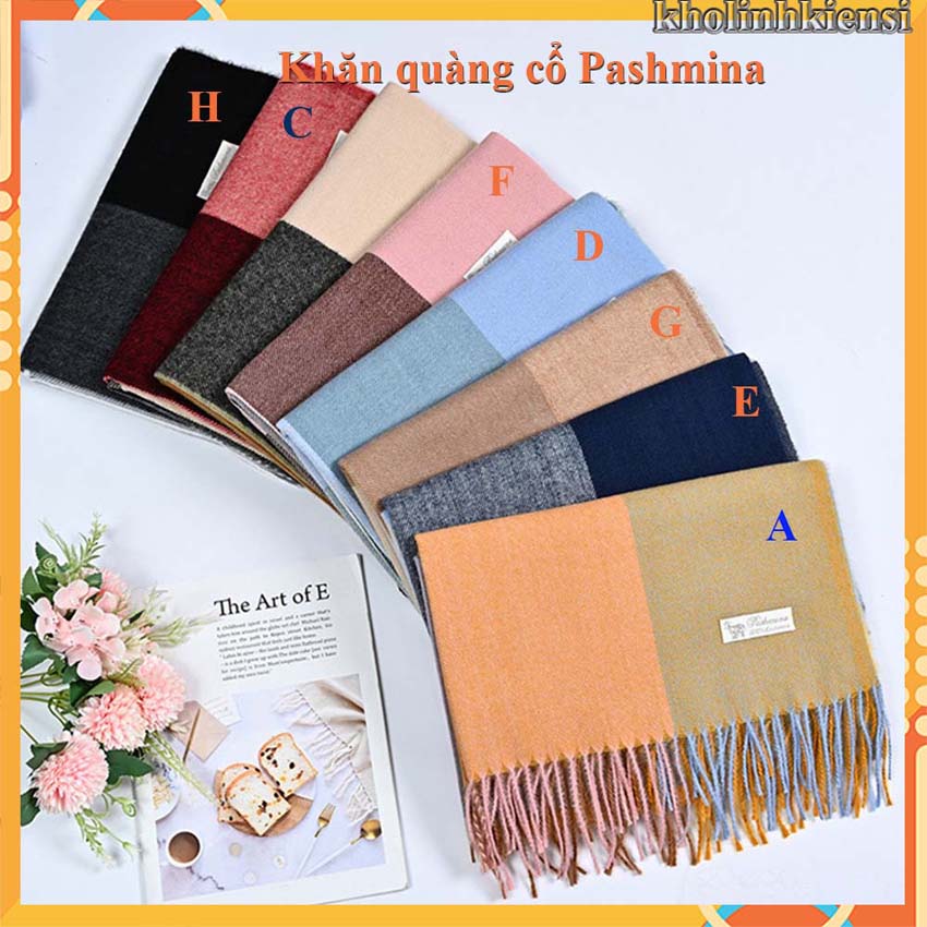 [HCM]Khăn choàng cổ nữ PASHMINA- Khăn choàng nữ cao cấp AT1901