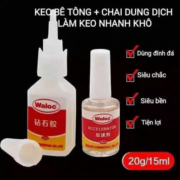 KEO DÁN MÓNG - ĐÍNH ĐÁ WALOC (KEO BÊ TÔNG) SIÊU BỀN CHẮC NGÀNH NAIL