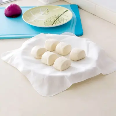 KERBOCK 5Pcs Reusable Gadget Grid Cookware Kitchen Pure Cotton Non-Stick Gauze Pad Cooking Tools Steamer Cloth