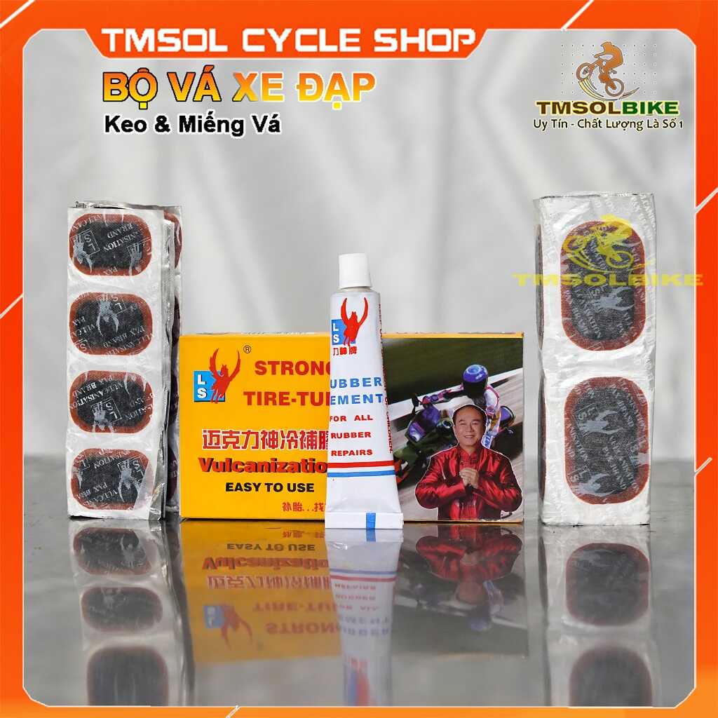 Bộ keo + miếng vá xe đạp keo vá xe đạp xe máy đa năng