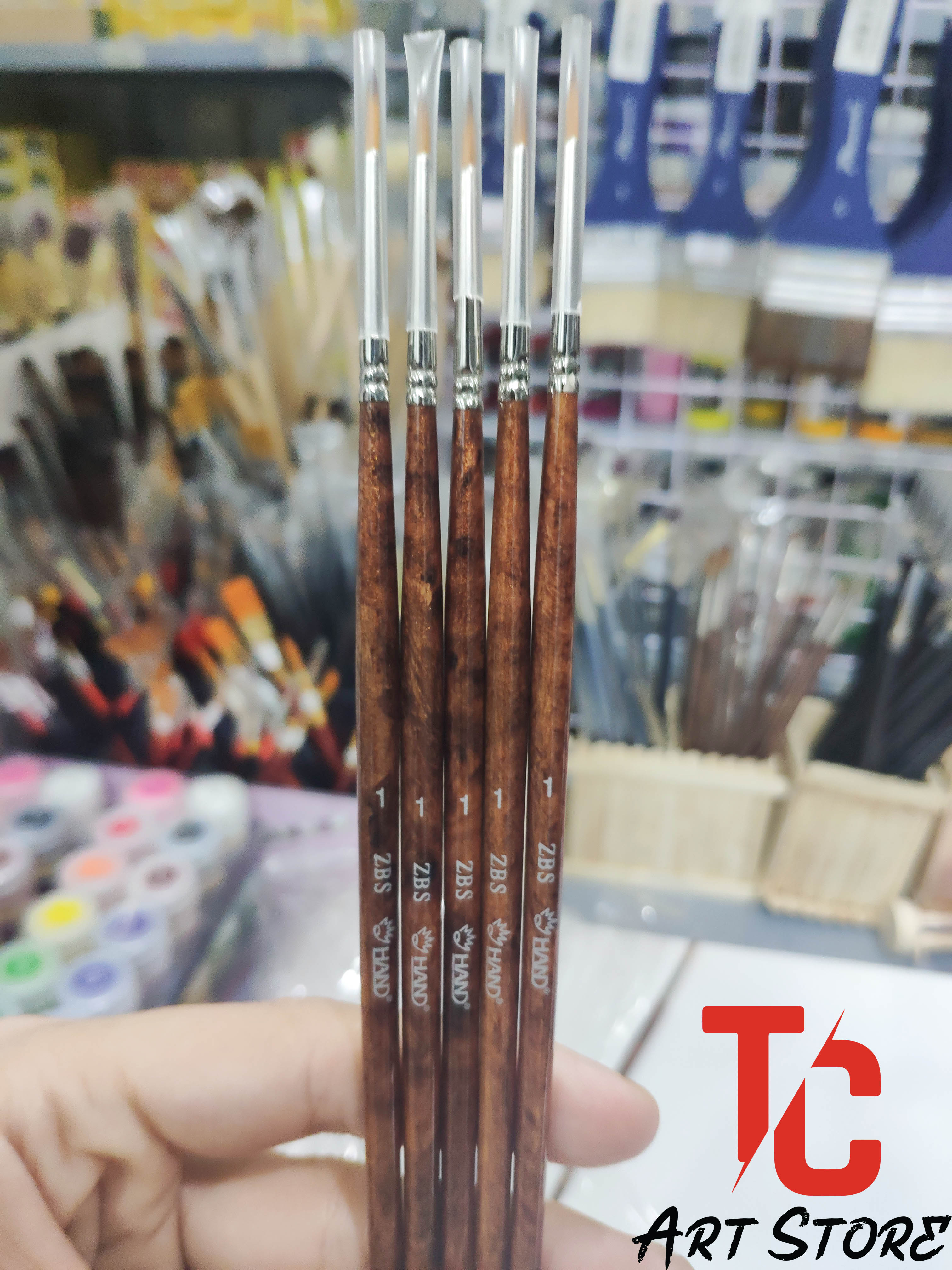 [TC Art Store] Cọ vẽ đầu nhọn HAND ZBS (Cọ vẽ đầu tròn)
