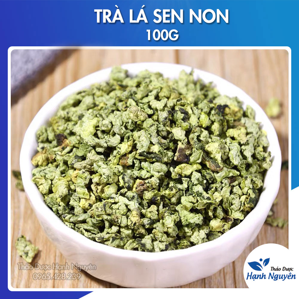 Trà lá sen vo viên sấy lạnh 100g - Thảo Dược Hạnh Nguyên